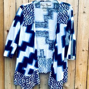 Onque Casuals Jacket Blue Mosaic Size XL